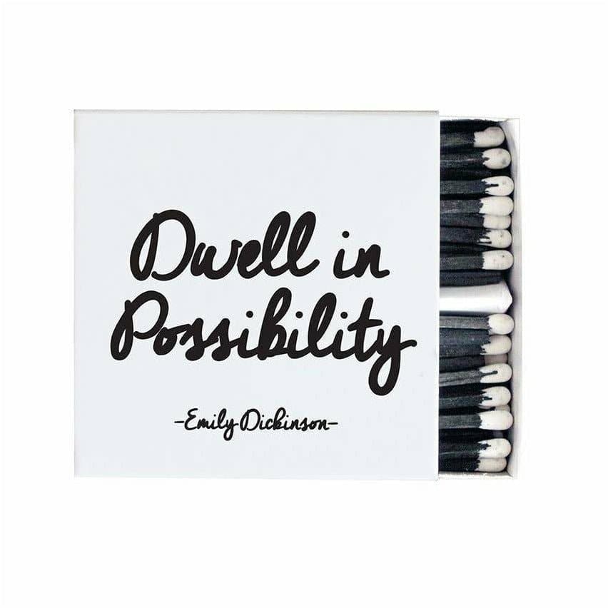 Matchboxes - Dwell In Possibility (Emily Dickinson) - HER Home Design Boutique
